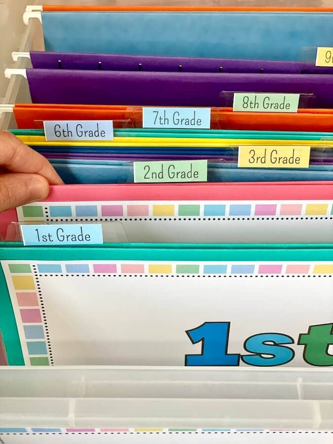 Make a School Memory Box or Binder with Free Printables