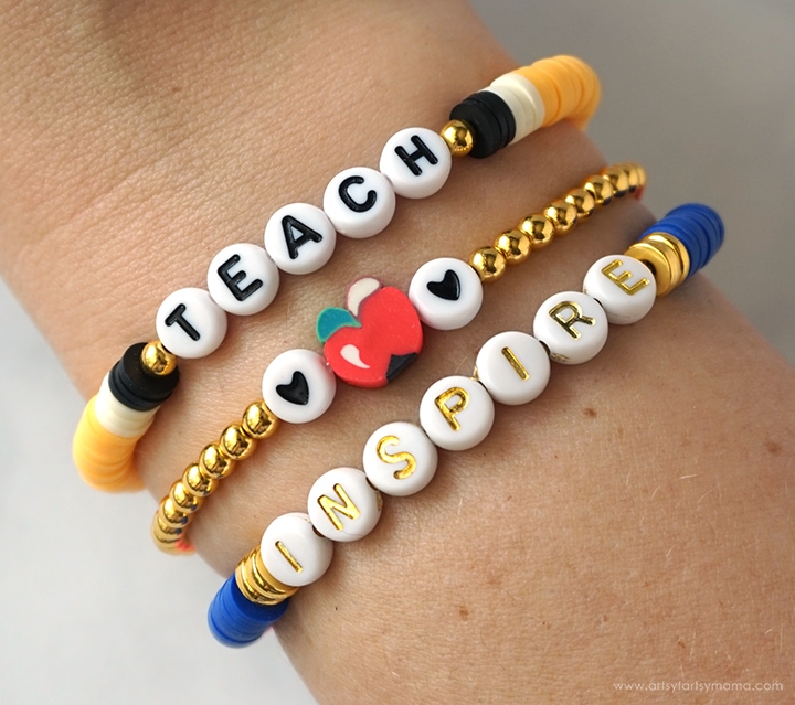 beaded teacher bracelet gifts