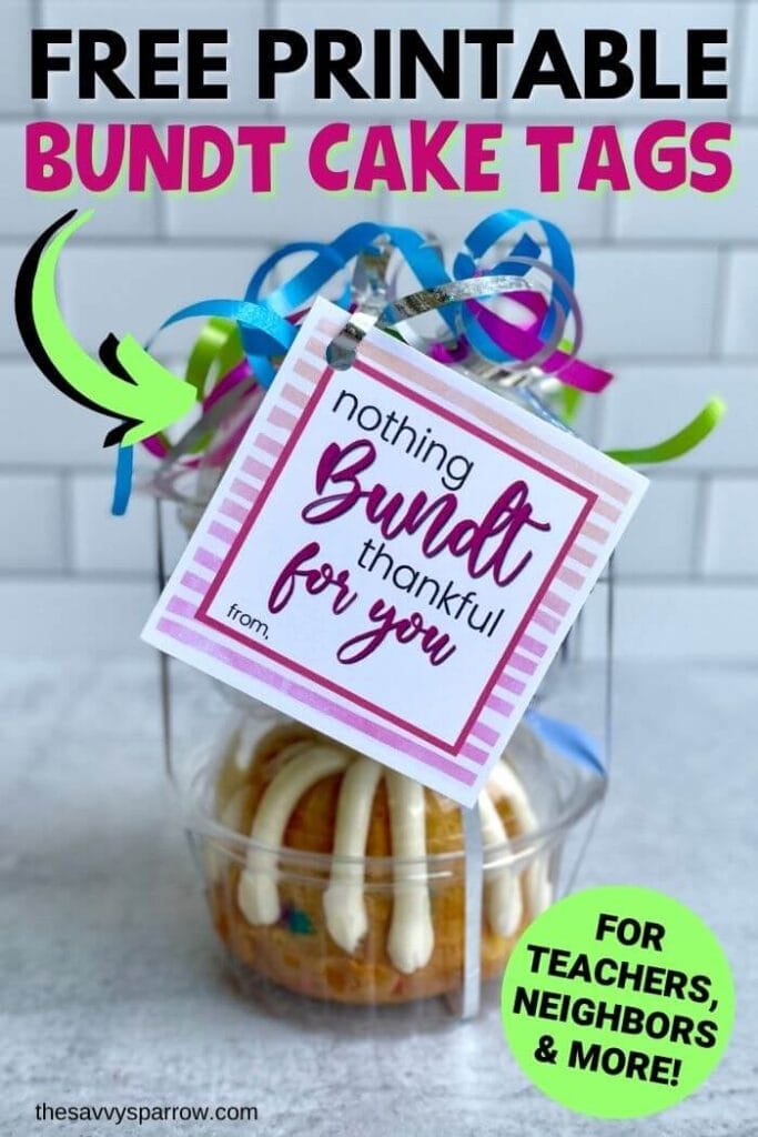 free printable bundt cake gift tags for nothing bundt cakes