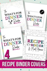 Printable Recipe Binder and Meal Planner to Make Dinner Easy!