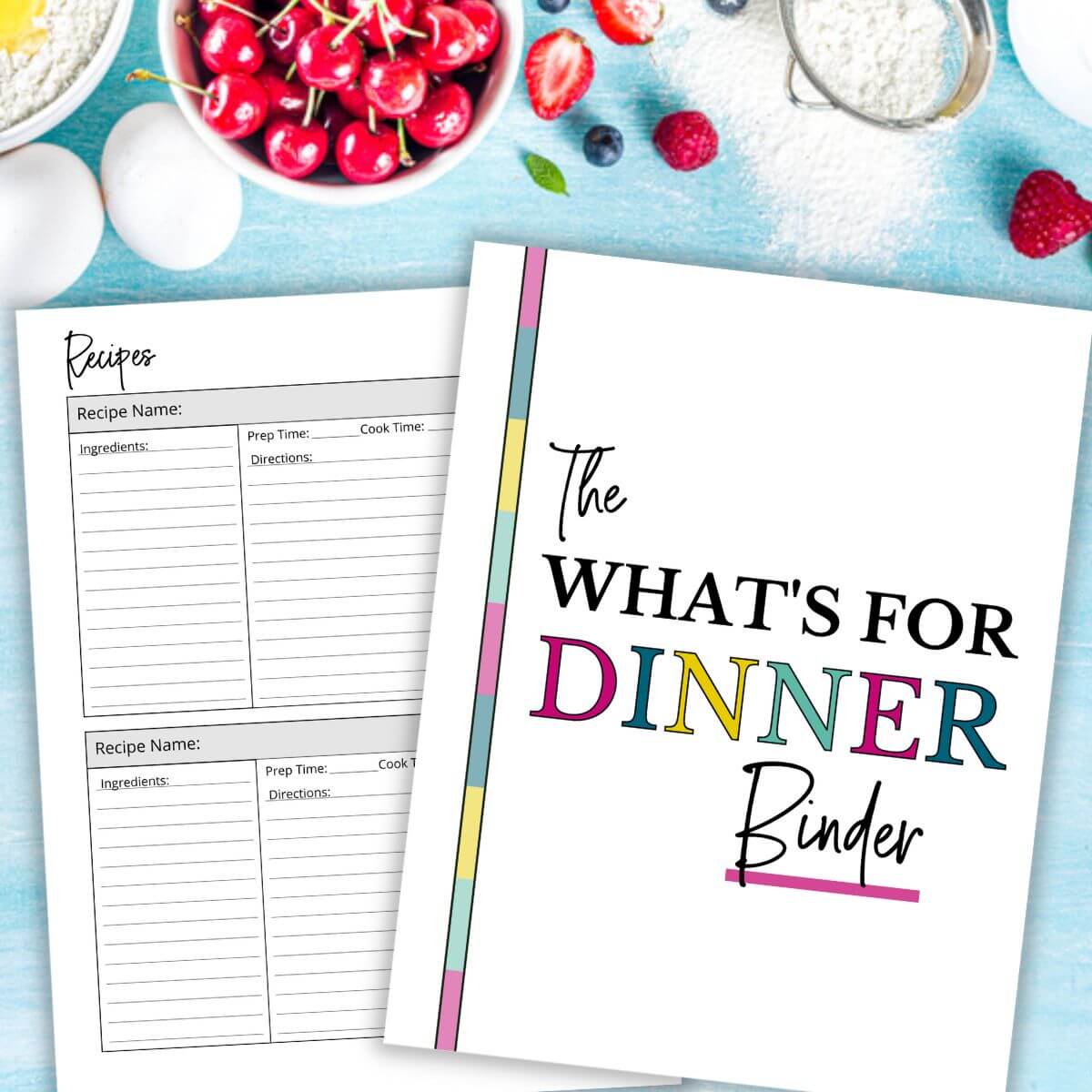 Editable Recipe Binder Kit  Create your own Recipe Binder Book