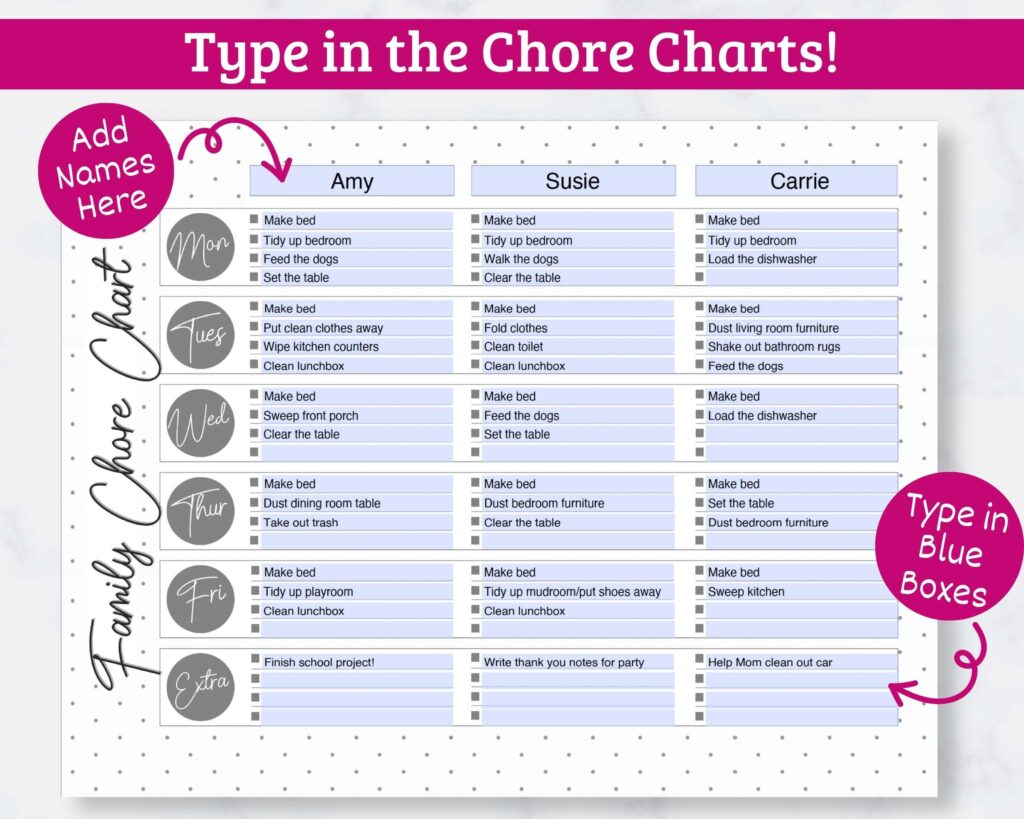 Family Chore Chart [F]