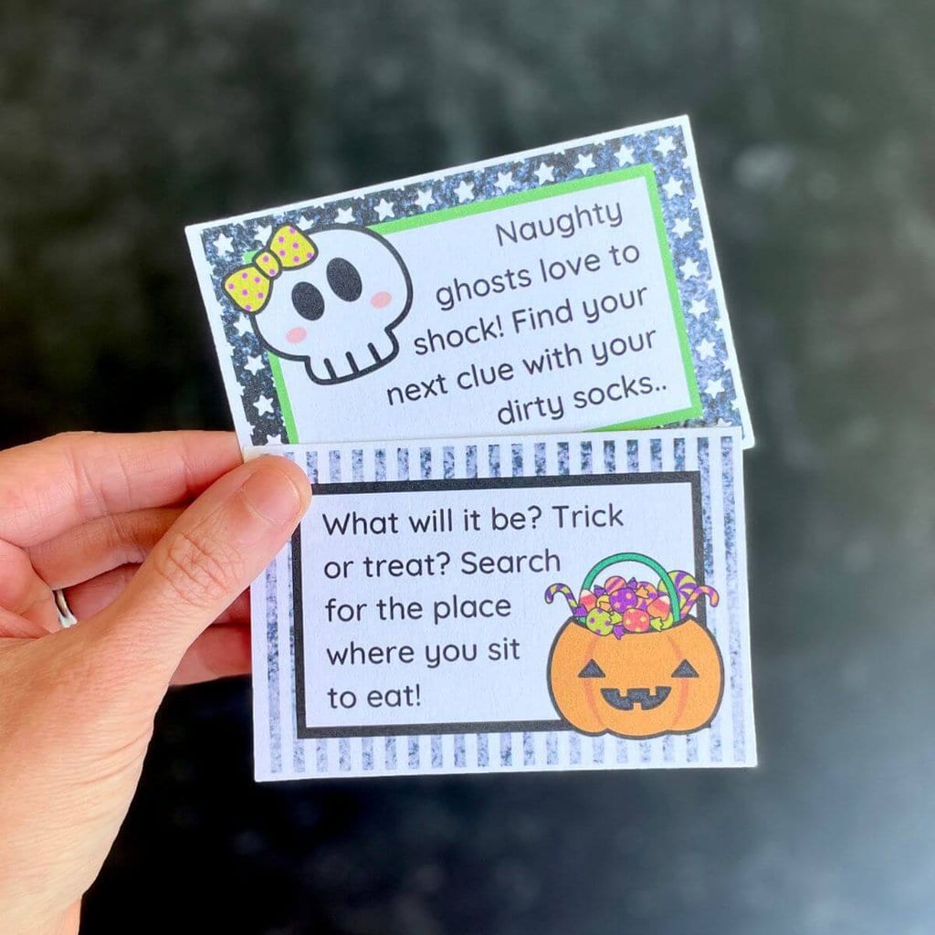 Printable Halloween Treasure Hunt Clues for a Spooky Good Time!