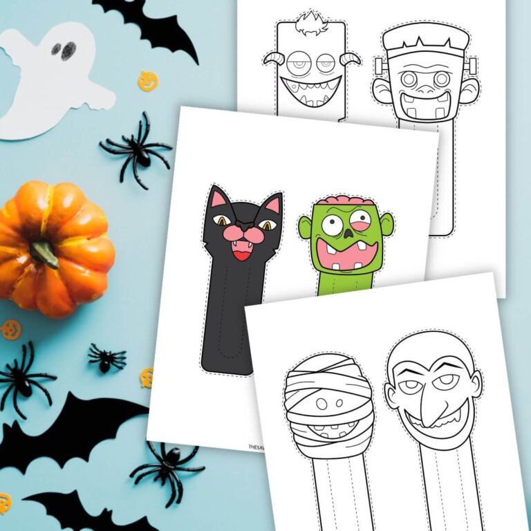 printable Halloween bookmarks