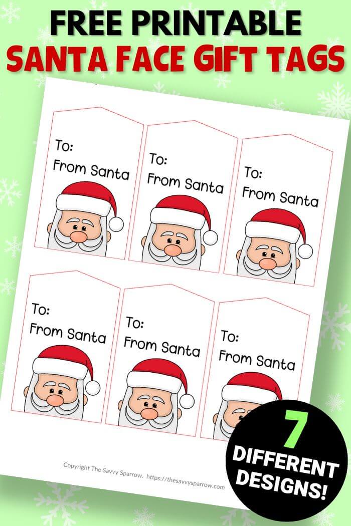 Free Printable Santa Tags 7 Gift Tag Designs to Choose From Free Printable Santa Tags 7 Gift Tag Designs to Choose From