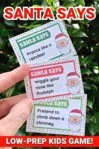 Easy Santa Says Game for Kids to Play this Christmas