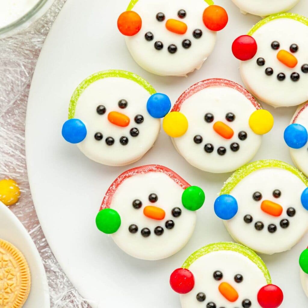 snowman oreos