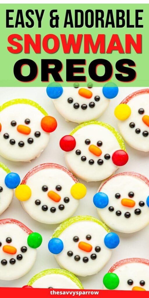 Snowman Oreo Christmas cookies