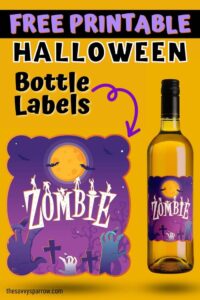 Free Printable Halloween Wine Bottle Labels for Spooky Gifts!