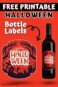 Free Printable Halloween Wine Bottle Labels for Spooky Gifts!