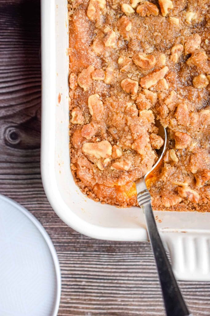 sweet potato casserole with walnuts