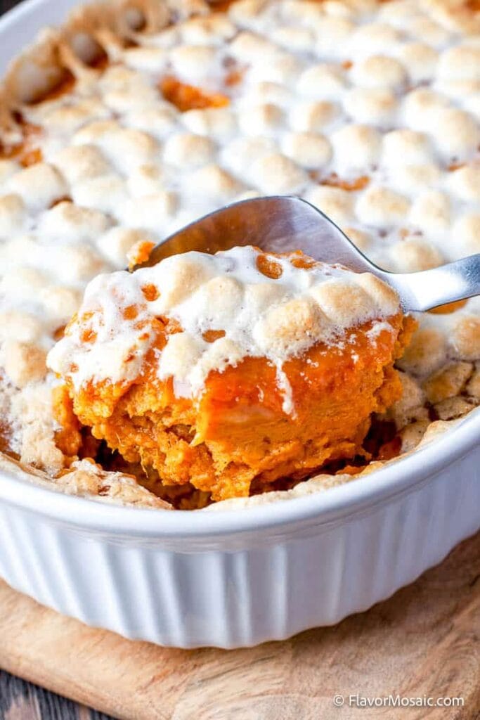 sweet potato casserole with marshmallows