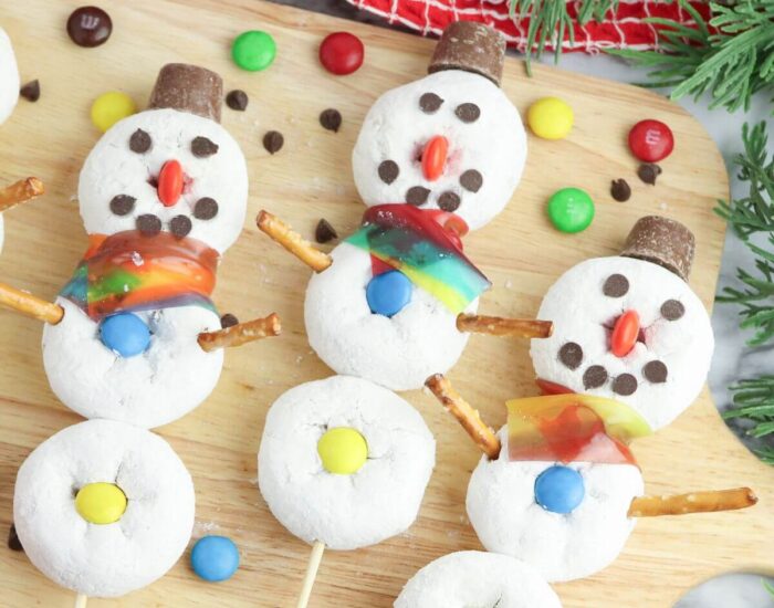 snowman donuts
