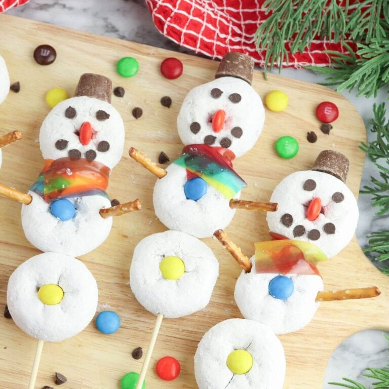 snowman donuts