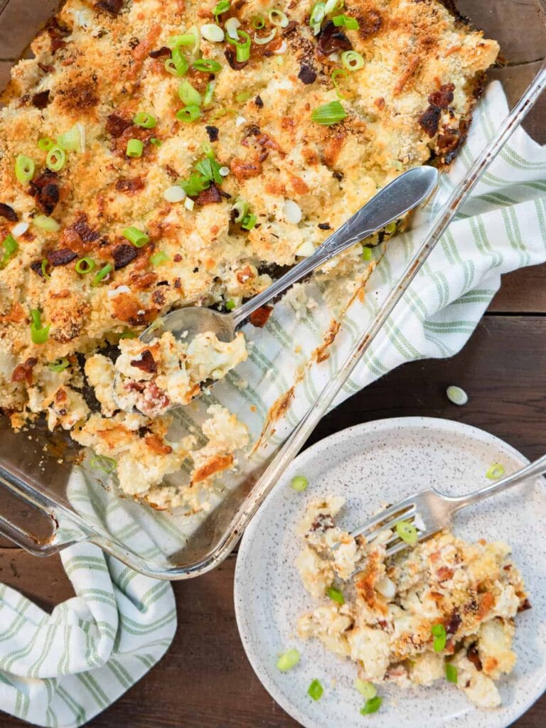 loaded cauliflower casserole