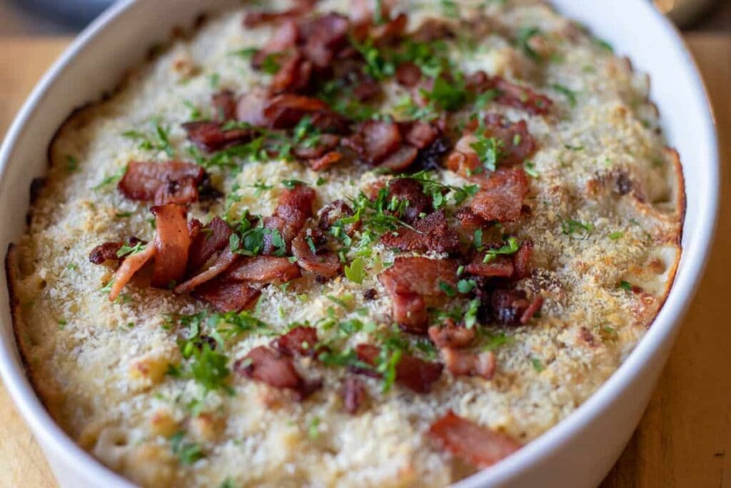 smoked gouda mac and cheese casserole