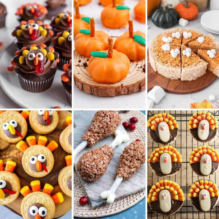 34 Thanksgiving Treats and Desserts Your Kids will LOVE