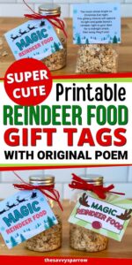 The Cutest Magic Reindeer Food Printable Tags Ever!