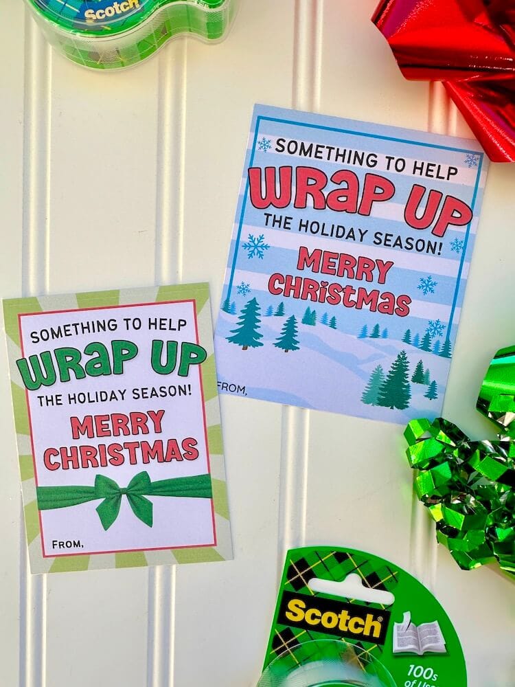 wrap up the holidays gift tags