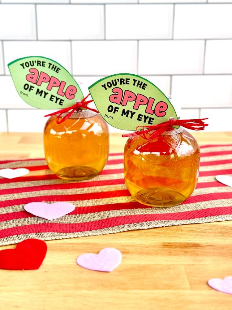 apple juice valentines