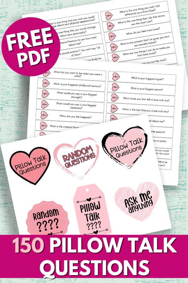 free printable pillow talk questions for couples