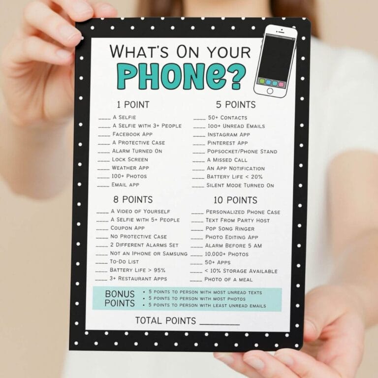 what's on your phone game