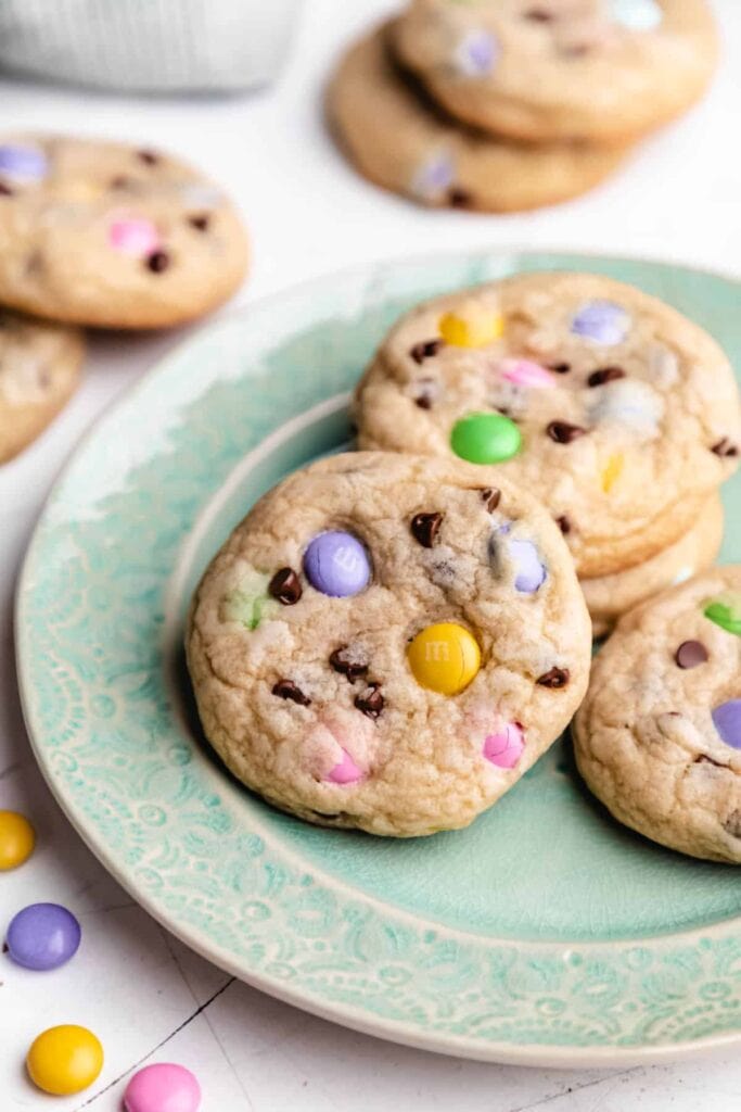 Easter M&M cookies