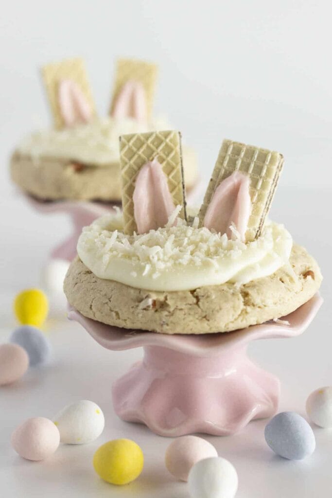 Easter sugar cookies with bunny ears