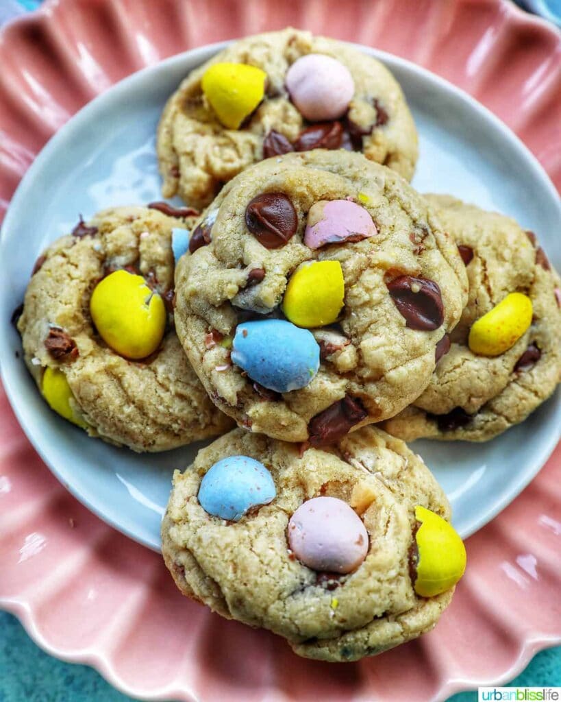 Easter cookies with cadbury eggs