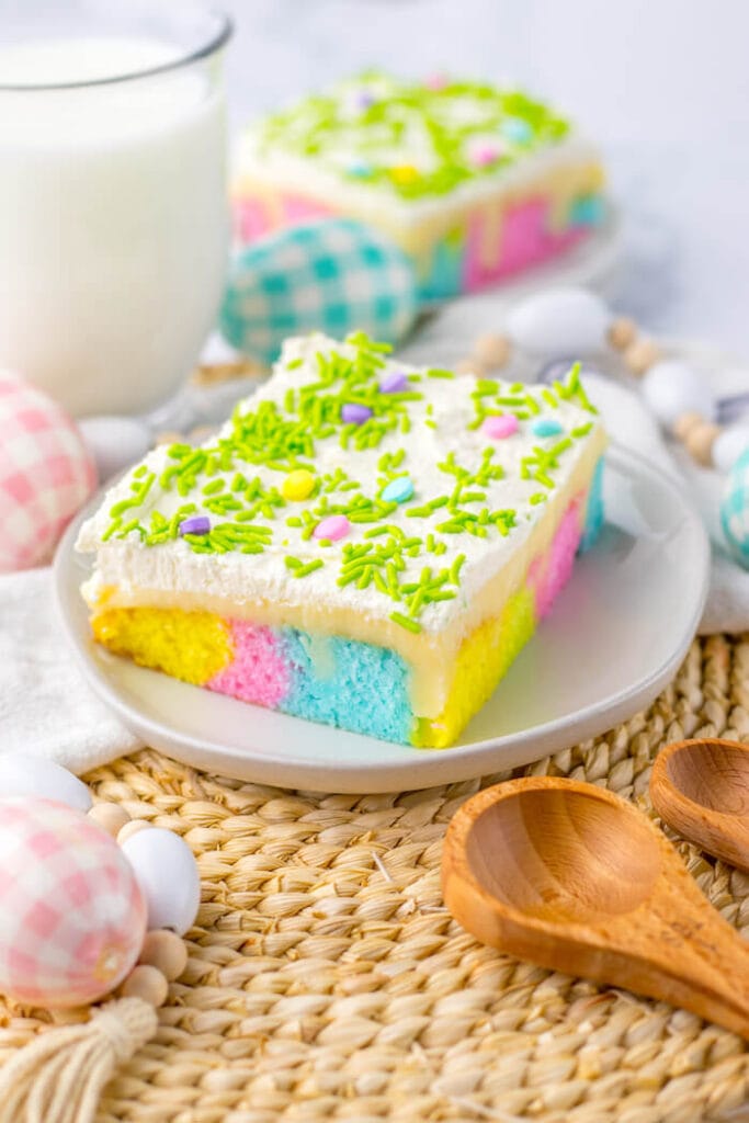 Easter poke cake