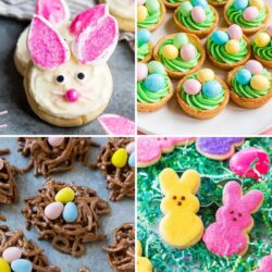 collage of Easter cookies