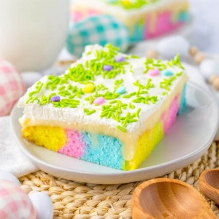 Easter poke cake
