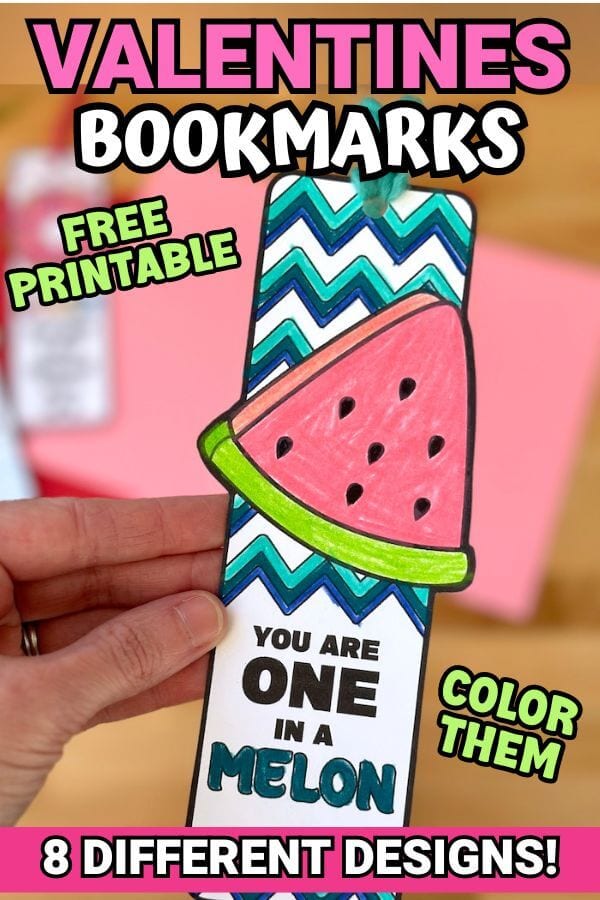 free printable valentine bookmarks