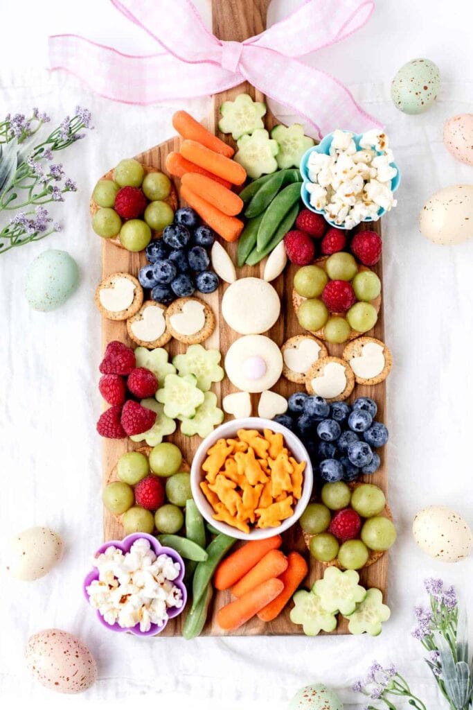 Easter fruit and veggie tray