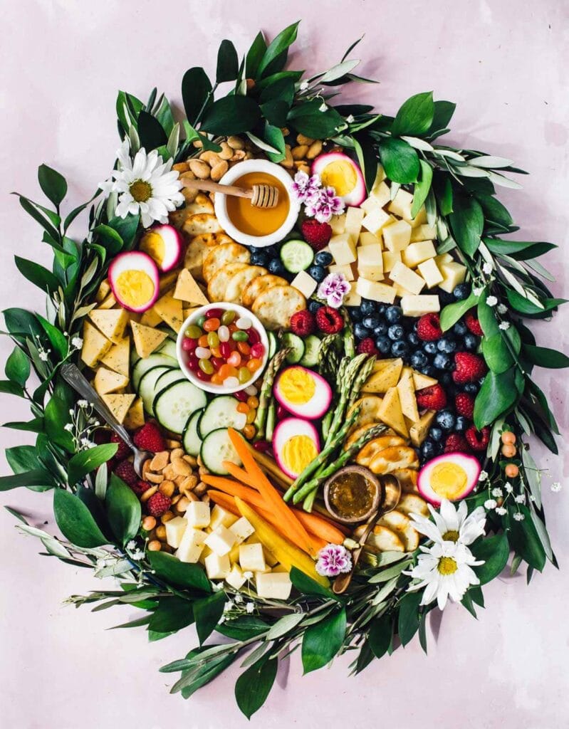 Spring vegetable tray