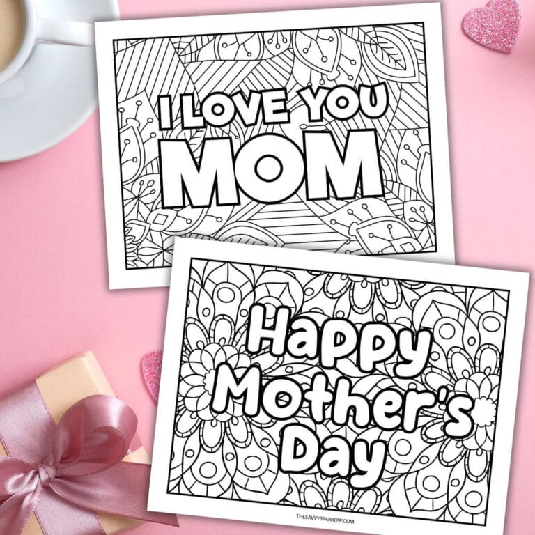 Mother's Day coloring pages for kids to color