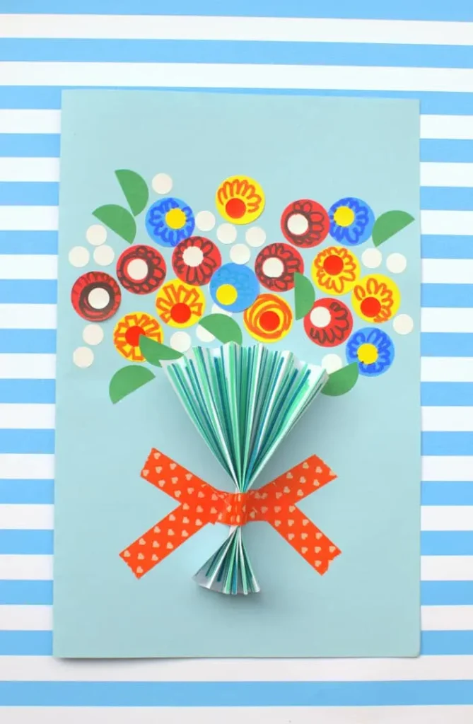 flower bouquet handmade card