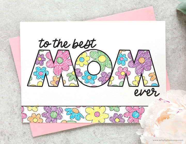 printable mother's day card that says to the best mom ever
