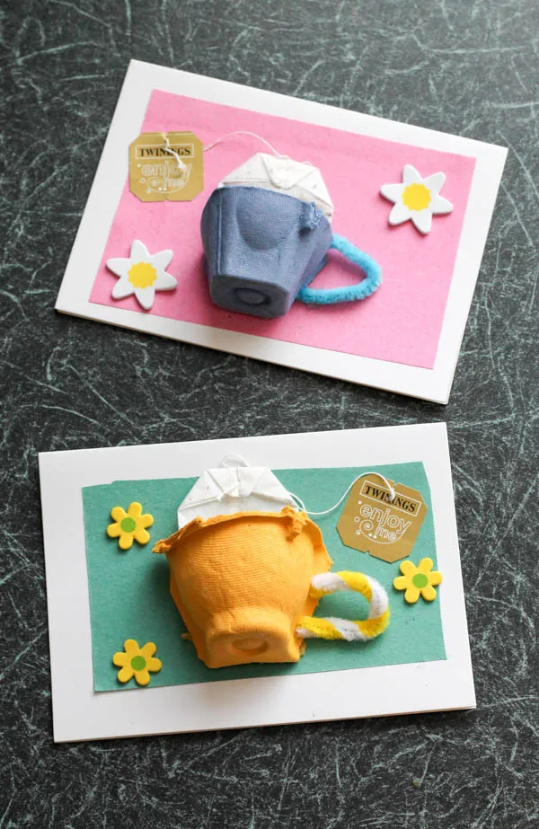 teacup DIY greeting cards
