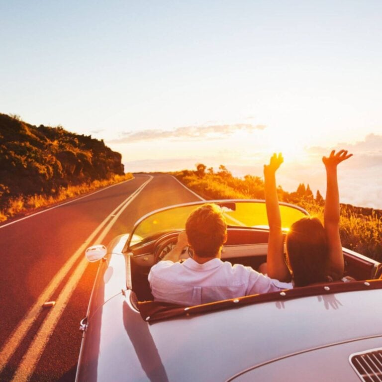 couple on a car date