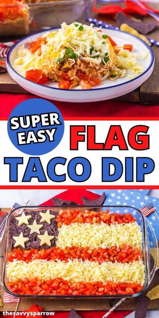 flag taco dip