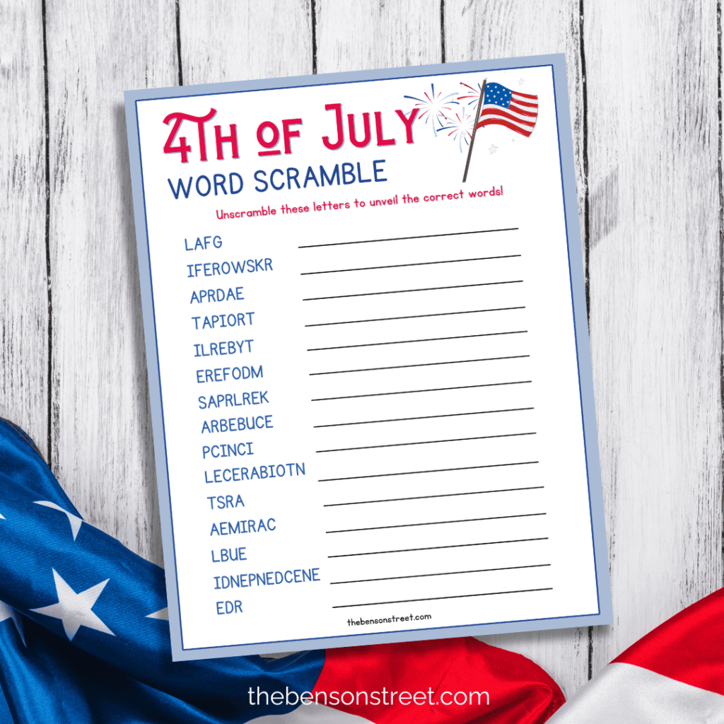 Free 4th of July Printables for Your Patriotic Party