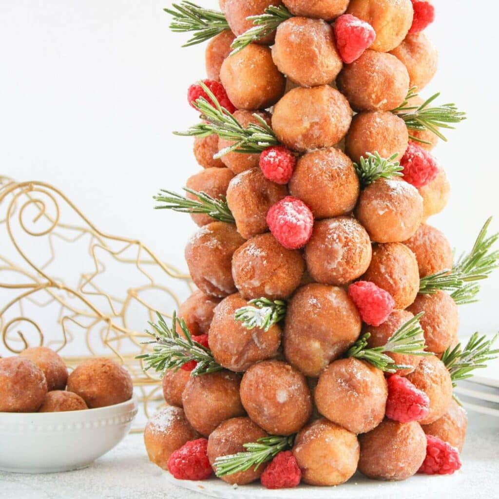 donut hole Christmas tree