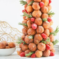 donut hole Christmas tree