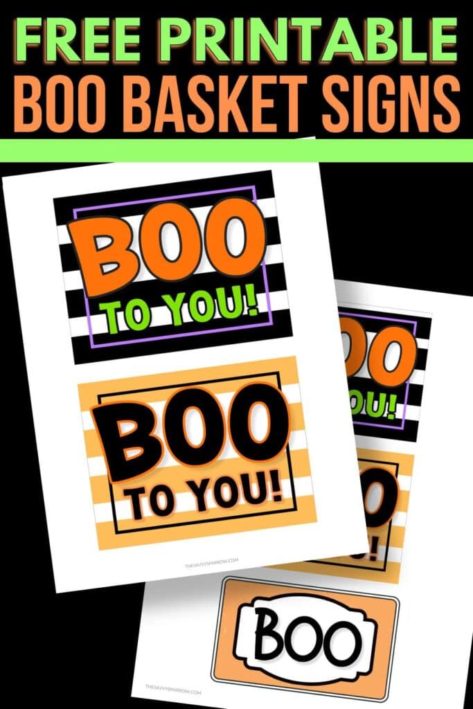 free printable boo basket signs