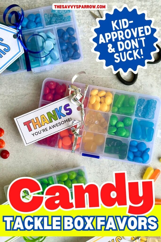 candy tackle box party favors