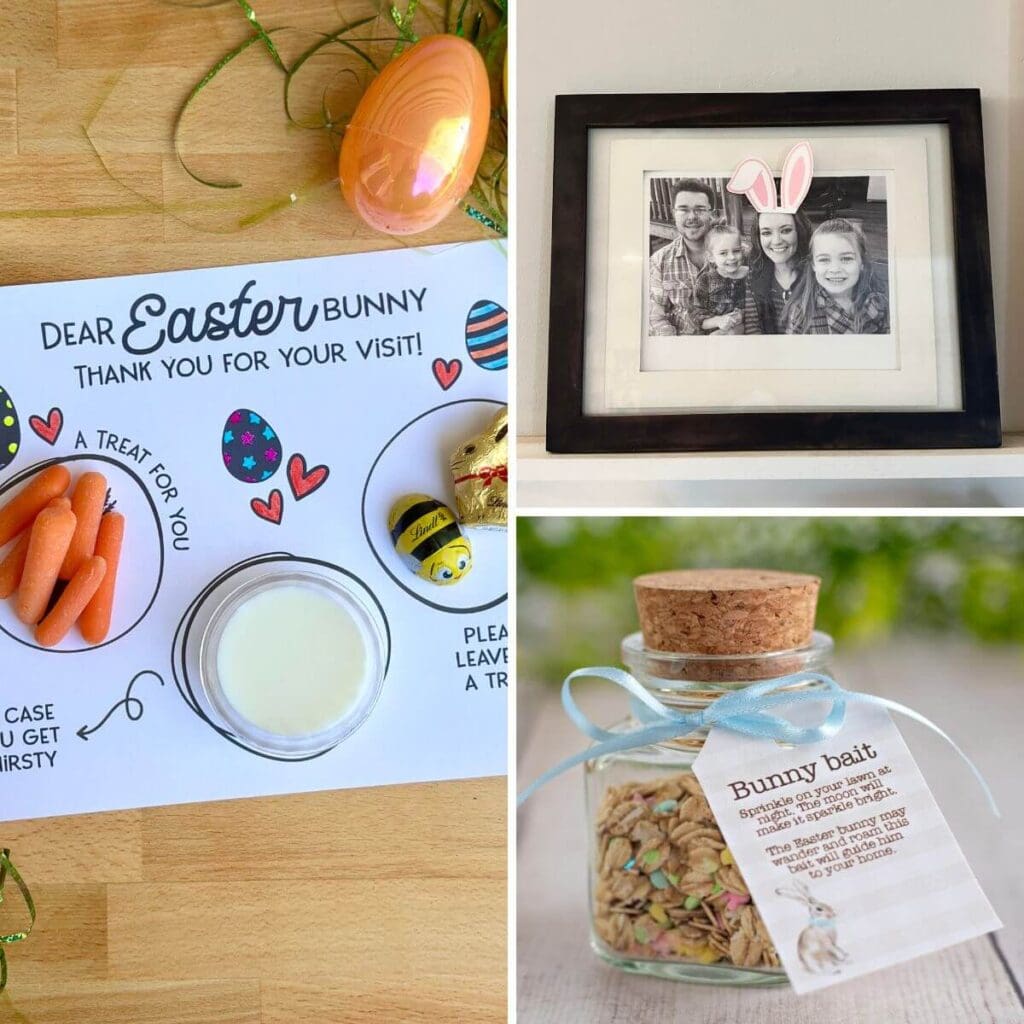 collage of easter bunny ideas