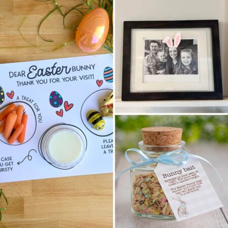 collage of easter bunny ideas