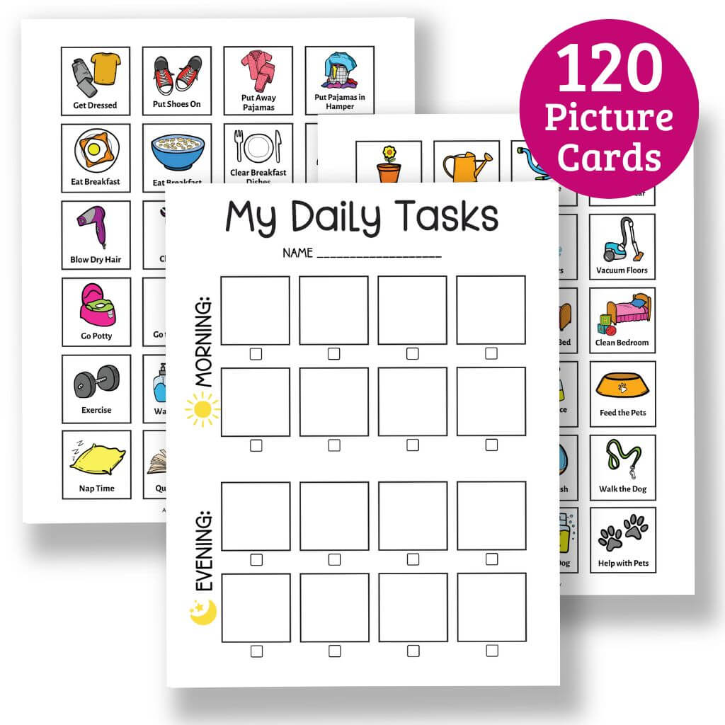 Kids chore routine charts printable.