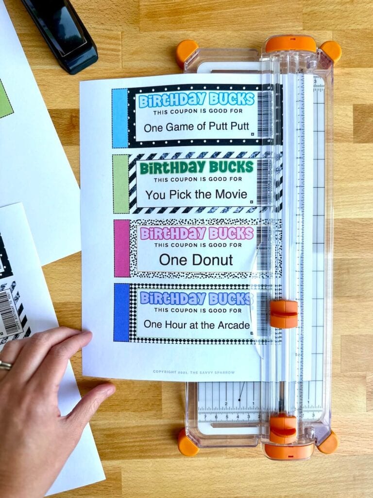 cutting out printable birthday coupons for kids